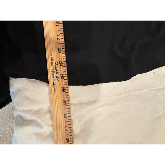 Torrid Blouse Womens Size 1X Black Lace Chiffon Boho Peasant Sheer Bell Sleeve - Picture 9 of 10